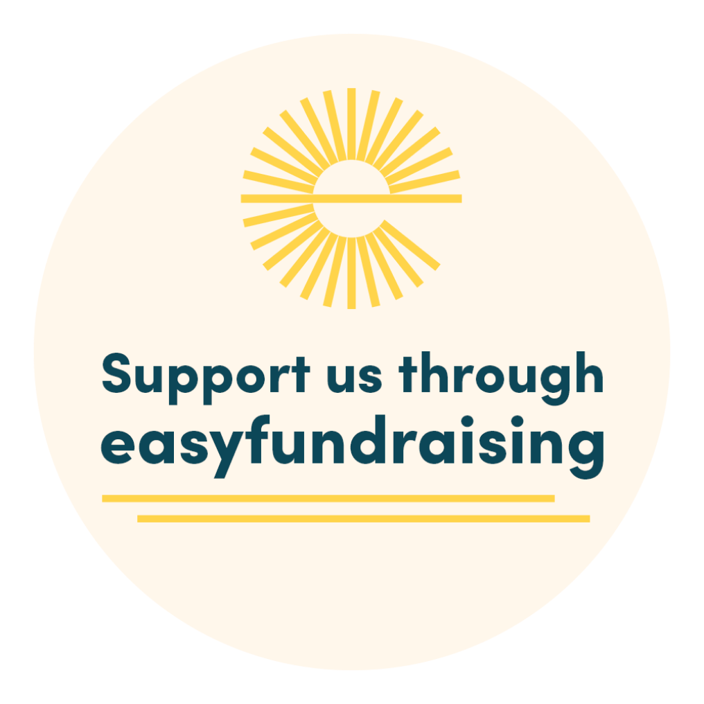 Support us through easyfundraising badge